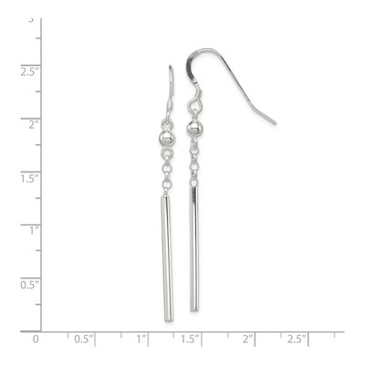 Sterling Silver Bar Dangle Earrings – view 5