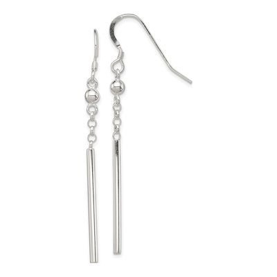 Sterling Silver Bar Dangle Earrings