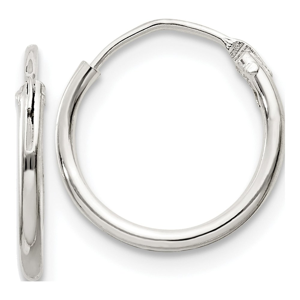 Sterling Silver 12mm Small Hoop Earrings