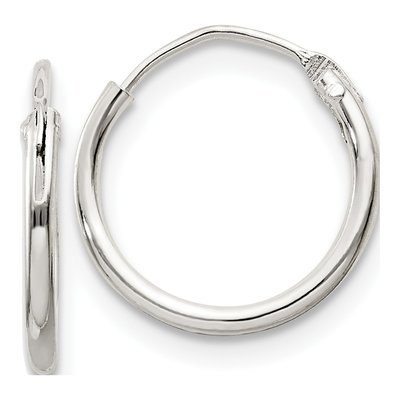 Sterling Silver 12mm Small Hoop Earrings