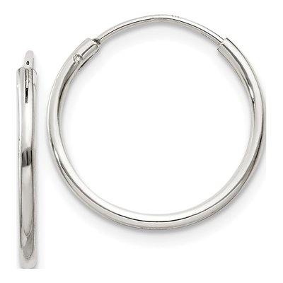 Sterling Silver 16mm Hoop Earrings