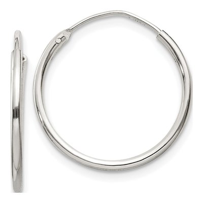 Sterling Silver 19mm Hoop Earrings