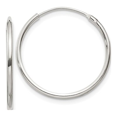 Sterling Silver 21mm Hoop Earrings