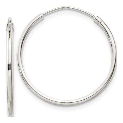Sterling Silver 22mm Hoop Earrings