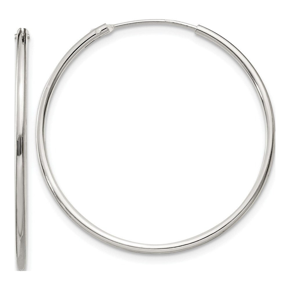 Sterling Silver 30mm Hoop Earrings