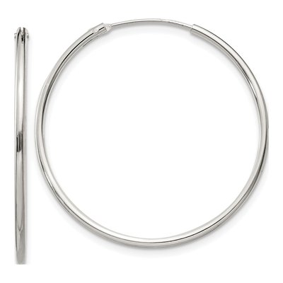 Sterling Silver 30mm Hoop Earrings