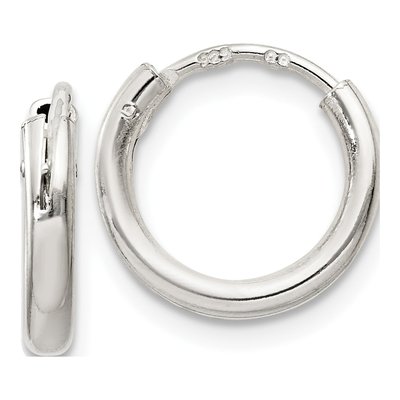 Sterling Silver 12mm Hoop Earrings