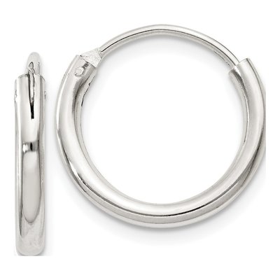 Sterling Silver 16mm Hoop Earrings