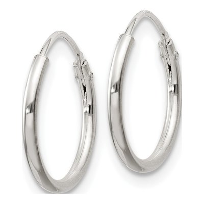 Sterling Silver 19mm Hoop Earrings – view 3