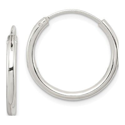 Sterling Silver 19mm Hoop Earrings