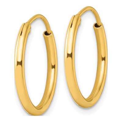 Gold-Plated Sterling Silver 20mm Hoop Earrings – view 3