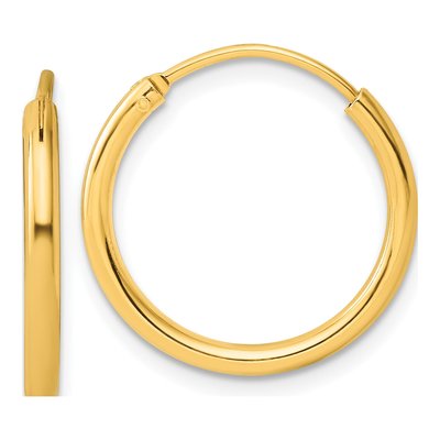 Gold-Plated Sterling Silver 20mm Hoop Earrings