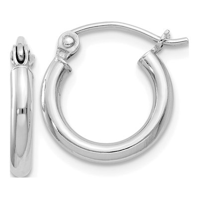 Sterling Silver 14mm Hoop Earrings