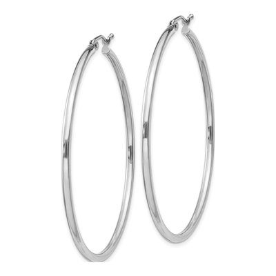 Sterling Silver 52mm Hoop Earrings – view 3