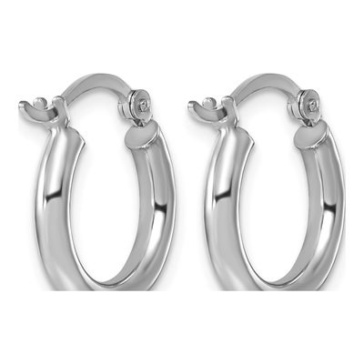 Sterling Silver 17mm Hoop Earrings – view 5