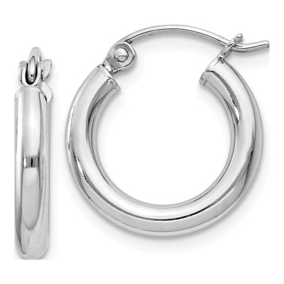 Sterling Silver 17mm Hoop Earrings