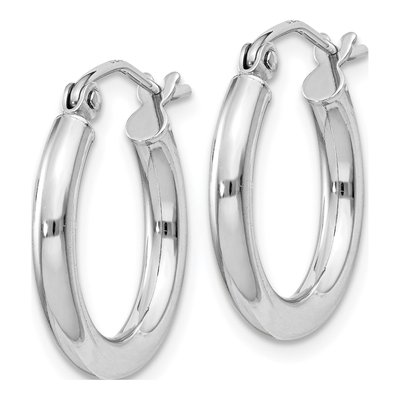 Sterling Silver 19mm Hoop Earrings – view 3