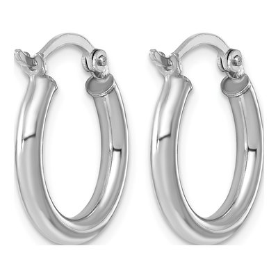 Sterling Silver 19mm Hoop Earrings – view 5