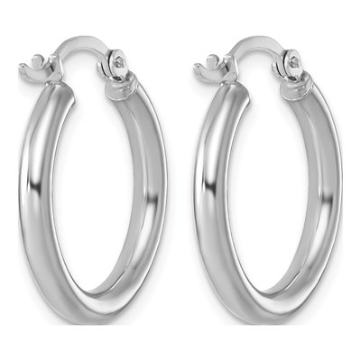 Sterling Silver 22mm Hoop Earrings – view 5
