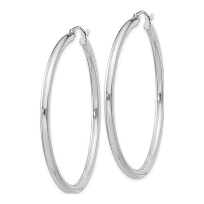 Sterling Silver 46mm Hoop Earrings – view 3