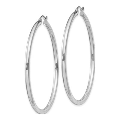 Sterling Silver 52mm Hoop Earrings – view 3