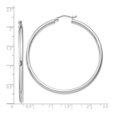 Sterling Silver 52mm Hoop Earrings – view 6