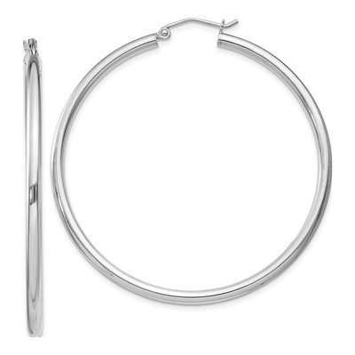 Sterling Silver 52mm Hoop Earrings