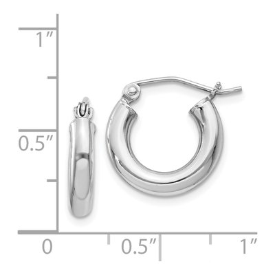 Sterling Silver 16mm Hoop Earrings – view 6