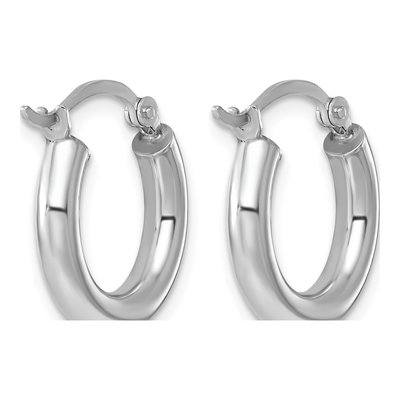 Sterling Silver 17mm Hoop Earrings – view 5