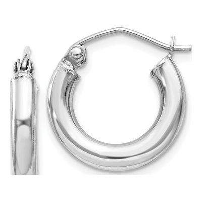 Sterling Silver 17mm Hoop Earrings