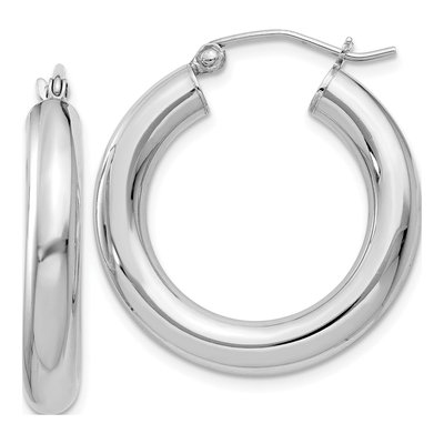 Sterling Silver 27mm Hoop Earrings