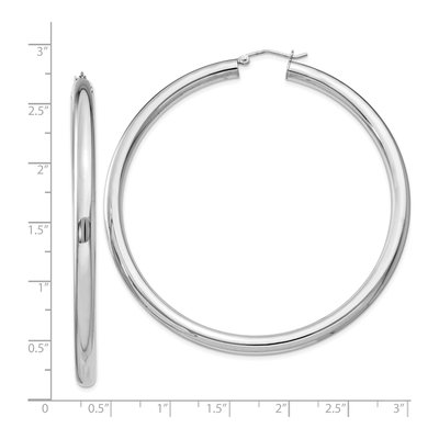 Sterling Silver 68mm Hoop Earrings – view 6