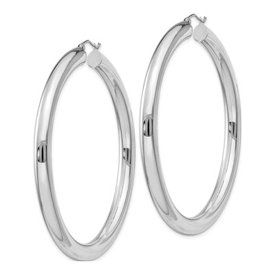 Sterling Silver 62mm Hoop Earrings – view 3