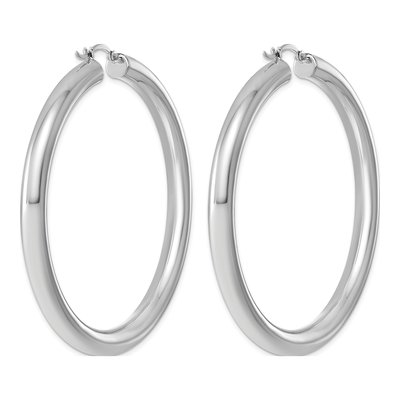 Sterling Silver 62mm Hoop Earrings – view 5