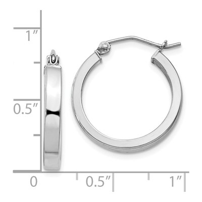 Sterling Silver 20mm Tube Hoop Earrings – view 5