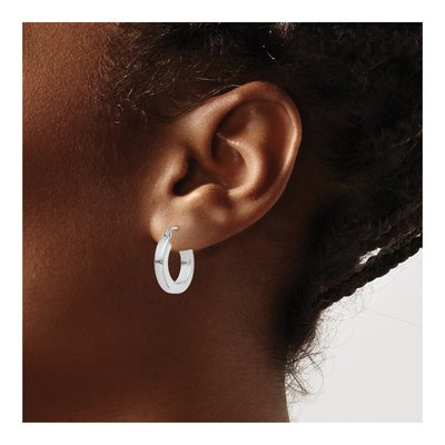 Sterling Silver 30mm Hoop Earrings – view 4