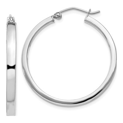 Sterling Silver 30mm Hoop Earrings