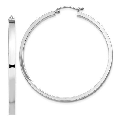 Sterling Silver 45mm Hoop Earrings