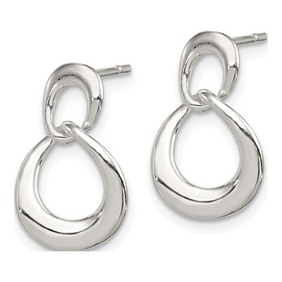 Sterling Silver Fancy Dangle Earrings – view 3