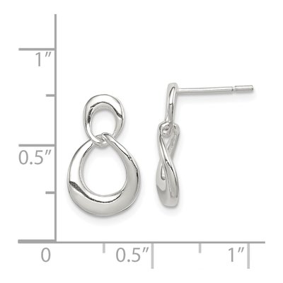 Sterling Silver Fancy Dangle Earrings – view 5