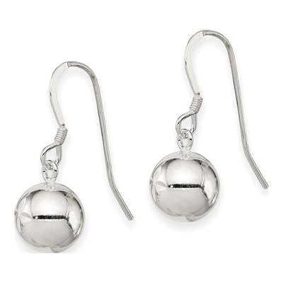 Sterling Silver Diamond-Cut Dangle Earrings – view 3