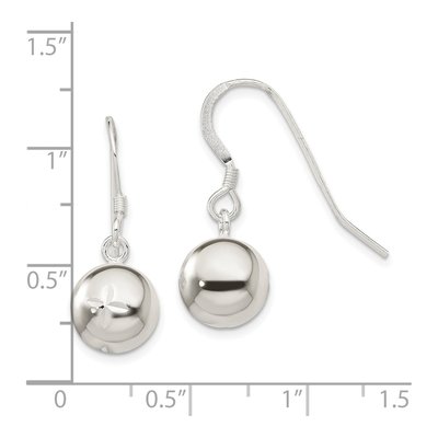 Sterling Silver Diamond-Cut Dangle Earrings – view 5