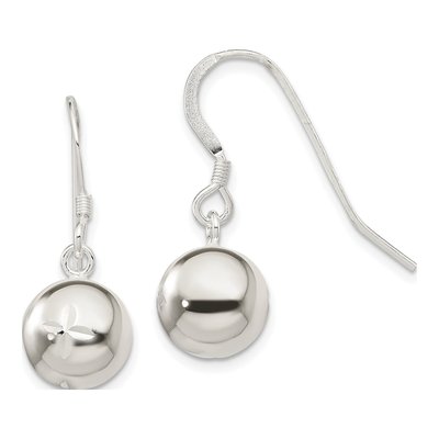 Sterling Silver Diamond-Cut Dangle Earrings