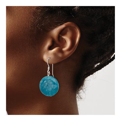 Sterling Silver Agate Dangle Earrings – view 4