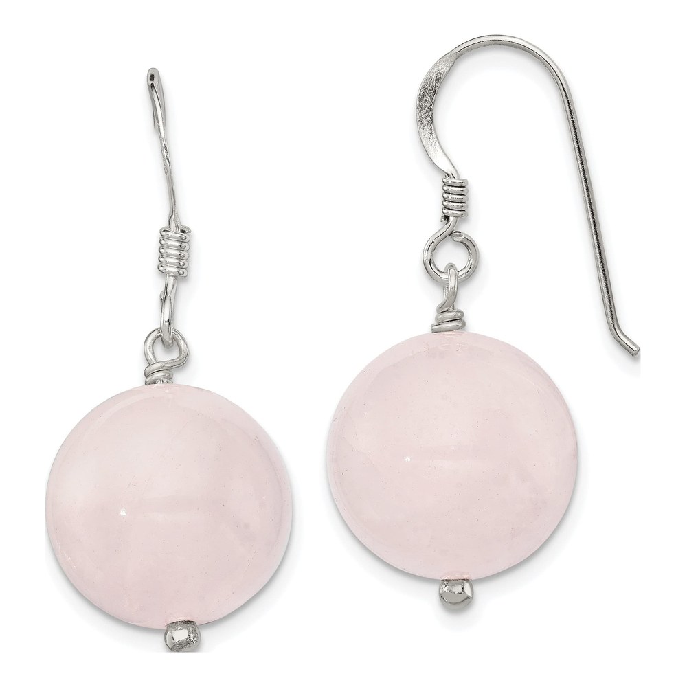 Sterling Silver Quartz Dangle Earrings