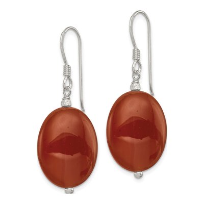 Sterling Silver Carnelian Dangle Earrings – view 3