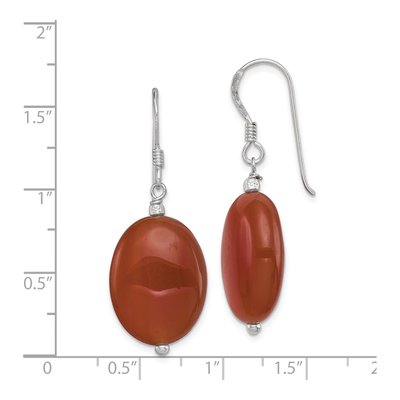 Sterling Silver Carnelian Dangle Earrings – view 5