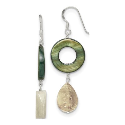 Sterling Silver Mother of Pearl Dangle Earrings