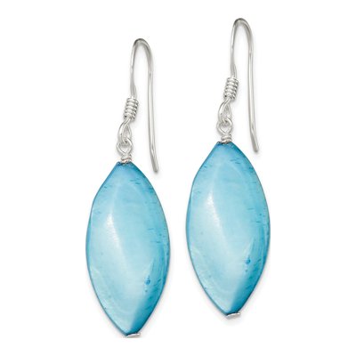 Sterling Silver Mother of Pearl Dangle Earrings – view 2