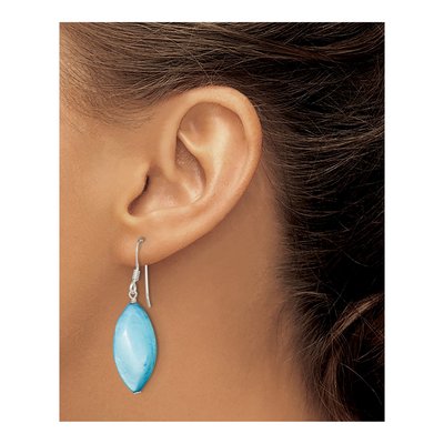 Sterling Silver Mother of Pearl Dangle Earrings – view 3